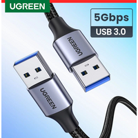 Ugreen USB to USB Extension Cable USB 2.0 3.0 Cable Male to Male USB Extender For Hard Disk Xiaomi TV Box USB Extension Cord