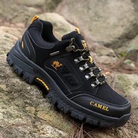 Classic Black Men's Hiking Shoes Outdoor Low Climbing Walking Shoes For Men Trekking Sneakers Non-Slip Mountaineering Shoes Man