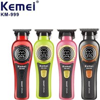 Kemei 999 Electric Hair Cut Machine Digital Display Hair Clipper Professional Cordless Precision Adjustment Trimmer Shaver Hair