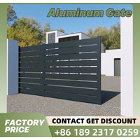 Hot Sale Modern Outdoor Aluminum Gates Automatic Sliding Style Privacy Designs for Houses