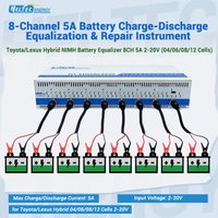 Heltec Hybrid-Fahrzeugbatterie-Reparaturwerkzeug 8-Kanal 5A Equalizer für Toyota/Lexus NIMH 04/06/08/12 Zellen 2-20V