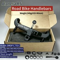 AliExpress Deda ELEMENTI DEDA Alanera RS 2025 New Road Bike Handlebars T1000 Carbon Flared Curved Handle 28.6mm,-8° Bicycle Bent Bar Bike Accessories