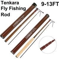 Aventik Tenkara Fliegenangelrute 9–13 Fuß, IM12 Nano Carbon 6:4 Action mit hochwertigem Carbonrohr