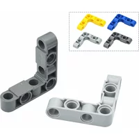 DIY 4x4 bricks assembly parts accessories 4 hole right angle beam Connector coupling building block 8Pcs kids toys