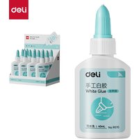 Deli 9070 40ml Fast-Drying White Glue for Students Water-Washable Latex Formaldehyde-Free Safe for Children Handcraft Use
