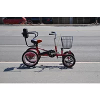 AliExpress NONE ld 38ld 38Middle-aged and elderly small human-powered bicycle rehabilitation four-wheel scooter, disc brake