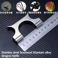 Dragon Tooth Quick-Release Bowstring Hook Attachment - Stainless Steel Titanium Alloy Snap - Outdoor Precision Hunting Tool