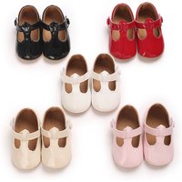 5-Colors NEW 0-18Mmonths Rretr Mary Jane Spring Baby Shoes PU Newborn Girls Shoes First Walkers Princess Bowknot Baby Prewalke
