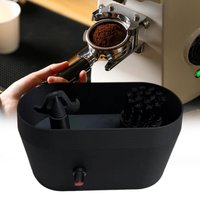 Electric Coffee Portafilter Cleaning Kit Home Kitchen Coffee Handle Cleaning Storage Automatic Knock Box Cleaner Stable Holder