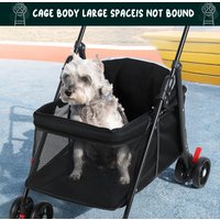 Lightweight Baby Stroller Style Pet Wheelchair for Cats And Dogs Small Pet Outdoor Stroller Suitable for Teddy Dogs