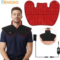 Red Infrared Light Therapy Shoulder Back Neck Body Massager 660&850nm Dual-chip LED Large Wearable Wrap Pad Muscle Relaxation