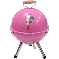 Outdoor Barbecue Steel Charcoal Smoke Grill Barbecue Grill Camping Picnic Portable Mini Barbecue Grill with Electric Wood Handle