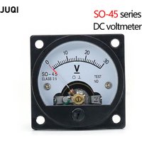 SO-45 circular pointer DC voltmeter 5V 10V 15V 20V 25V 30V 50V 100V 300V 500V 1000V Analog panel pointer voltmeter