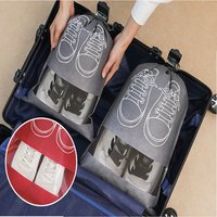 1/3/5PCS Waterproof Shoe Cover Thickened Non-Woven Dustproof Drawstring Storage Bag Clothing Travel Pouch Handbag Storage Bags