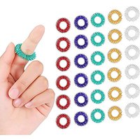 15-teiliges Akupressur-Ring-Set mit stacheligen sensorischen Fingerringen für Teenager und Erwachsene, Stressreduzierer, Massagegerät, Stressabbau, Zappelspielzeug