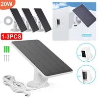 20W Solar Panel for Ring Spotlight Camera/Ring Stick Up Camera 360 Rotating Outdoor Solar Panel with 3-meter Charging Cable