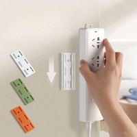 3/5pcsWall Mounted Plug and Socket Holder Wall Self-adhesive Non Perforated Storage Bracket Seamless Router Fixing Bracket Hooks