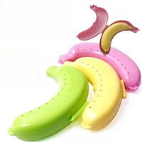 Banana Shaped Storage Box Portable Fruit Protector for School Lunch Outdoor Picnic and Daily Banana Protection