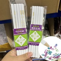 10-1Pcs Dotting Pen Dotting Pencil White Wax Wood Pen Picker Rhinestones Gems Picking Dotting Tool Pick Up Manicure Supplies *&!