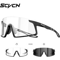 SCVCN Photochormic Cycling Sunglasses Hiking Eyewear for Men Women UV400 Sports Glggles MTB Bike Glasses Outdoor Eyewear 2026