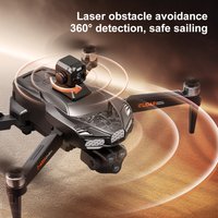 2025 V668 GPS Drone 5KM Range 8K Professional HD Dual Camera 3-Axis Gimbal Brushless Motor Laser Obstacle Avoidance FPV RC Quadc