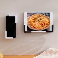 Self-adhesive Wall Mounted Mobile Phone Holder Split Type Tablet Computer Stand Multi-functional Charging Rack Durable Bracket