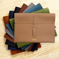 Business Office Luxury Document Bag PU Leather Custom Name Large Capacity A4 Paper File Bag Fashion Engrave Logo Storage Bags