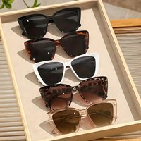 5pcs European and American retro style men's and women's fashionable sunglasses, trendy and versatile, suitable for summer sun s
