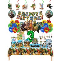 Italian Brainrot Birthday Decoration Tableware Tung Tung Sahur Tralalelo Tralala Tablecloth Happy Banner Balloons Party Supplies