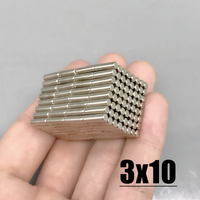 N35 3mm x 10mm magnets Round Neodymium Magnet 50~500Pcs 3x10mm Permanent NdFeB Strong Powerful Magnets 3*10 mm Accessory