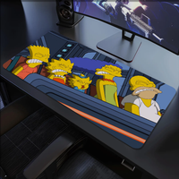Mouse Pad Cartoon Non-slip Lockedge Office Homer Student Gaming Thickened Large S-Simpson Funny Writing Cushion MousePad