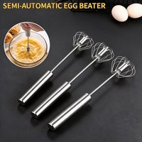 Semi Automatic Egg Beater Manual Rotating Cream Mixer Household Baking Kitchen Gadget for Tool Egg Blending Cake Mixing