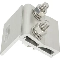Roof Clamps PV Solar Module Horizontal Mounted Metal Standing Clamp Portable Racking System Sliver Aluminum Alloy