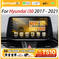 Android 16 do Hyundai I30 2017 2018 2019 2020 2021 Radio Samochodowe z Mirror Linkiem, Nawigacją GPS, Bluetooth, Ekranem Dotykowym, Wifi i RDS