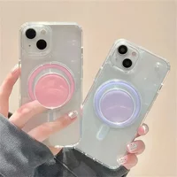 Magnetic Folding Mobile Phone Grip Holder Socket Pocket Support for iPhone 16 17 Samsung Xiaomi Safe Ring Finger Expanding Stand