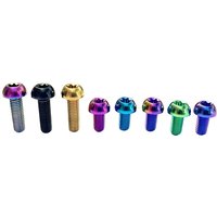 AliExpress NONE 12Pcs Ti Titanium Bolts M5x10 12mm Bicycle Bike Disc Brake Cycle Rotor Screws & Bottle Cage Screw