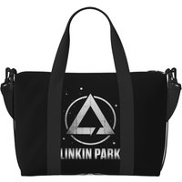 L-Linkin-S P-Park-S Band Beach Travel Bag Large Capacity Tote Bags for Gym Yoga Women Shopping Duffle Shoulder Bag