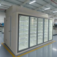 custom.Supermarket Commercial Glass Door Display Cold Room Walk in Cooler Cold Storage Refrigerator