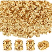 Heat Embedment Inserting Nuts 3*4*5MM Threaded Knurled Brass Hot Melt Screw Nut for M3 Printer and Others New