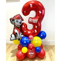 Paw Patrol Dog Character Foil Balloons Kids Birthday Party Decorations Boys Girls Party Supplies Globos