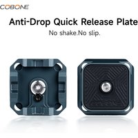 COBONE Arca-Swiss Quick Release Plate, Anti-Deflection Aluminum Alloy Base for DSLR/Mirrorless Cameras Tripod Mount Adapter