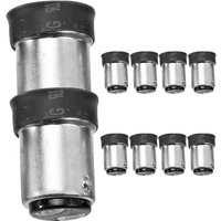 10Pcs B15 To E14 Lamp Holder Adapter Black Screw Base Converter High Temperature Resistance Light Bulb Socket Bulb Adapters B15