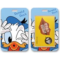 Work card holder Disney MICKEY Mouse halter neck student bus meal card holder chest card couple cute same lanyard