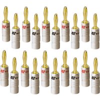 HiFi MATIHUR banana plugs 24K Gold-plated 4MM Banana Connector with Screw Lock For Audio Jack Speaker Plugs 20 pcs