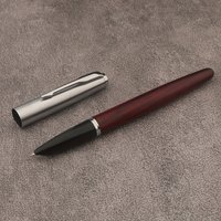 1pc High Quality Brand fountain pen red wood stainless steel for office writing ink pens