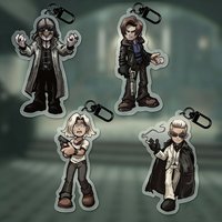Evil Inspired Acrylic Charms: Leon, Grace & Victor | Perfect Holiday Gift for Gamers & Best Friends