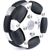 15KG Load 82mm Omnidirectional Wheel Compatible 4/5/6/8mm Hub Metal Fulai Wheel Omni Robot Ros Platform Omnidirectional Motion