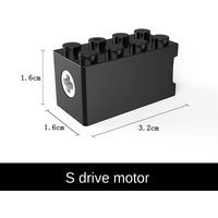 S Drive Motor Compatible with LEDUO Motor Power Pack Modified Slow Speed Torque MOC Tech Power Functions Components Engine Toy