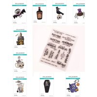 2025 Halloween New Spooky Creativity Metal Cutting Dies Clear Stamps for DIY Making Card Scrapbook Embossed