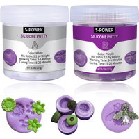 Silicone Putty, Mold Making Kit, Non-Toxic, Strong & Flexible, Easy 1:1 Mixing Ratio for Reusable Silicone Molds, Resin